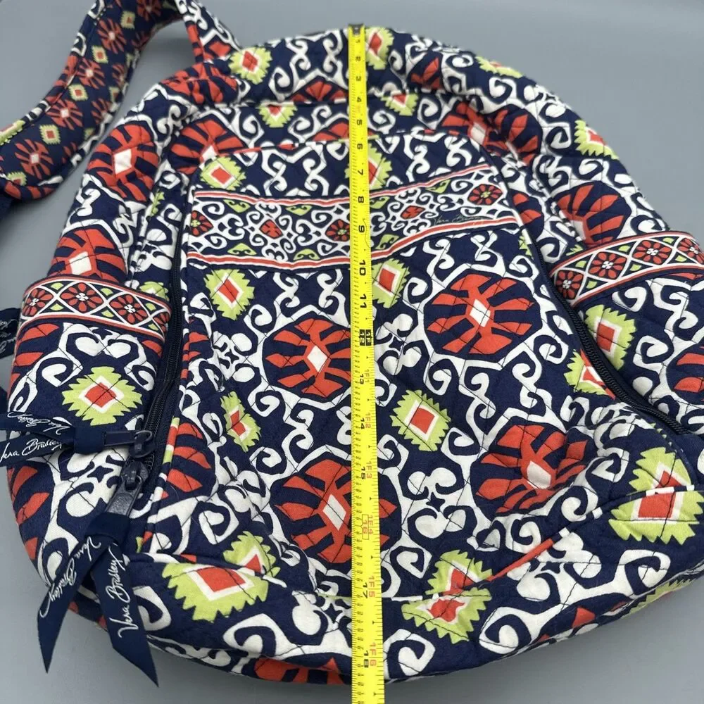 Vera Bradley Backpack Large Laptop Bag Sun Valley Floral Pattern Retired